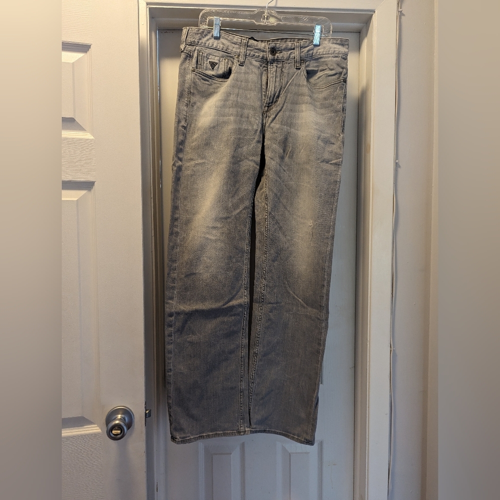 Men's grey Guess jeans 33x34 relaxed fit